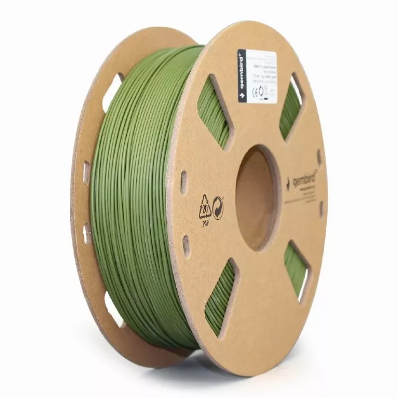 Gembird mat militair groen PLA filament 1.75 mm 1 kg 340 m