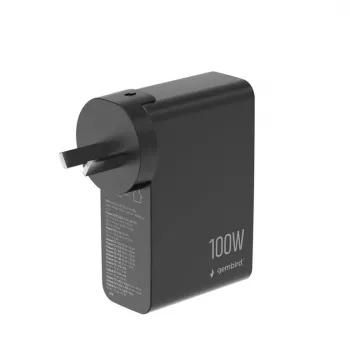 GEMBIRD GaN snellader 4x USB 100W zwart