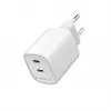 Gembird TA-UC-2C-PD45-01-W 45W USB-C dual port wandlader wit