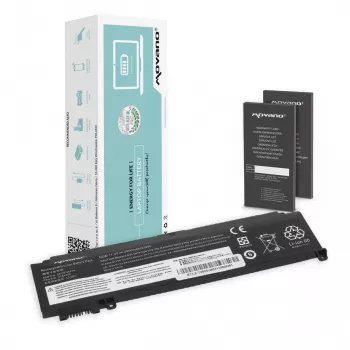 MITSU Accu voor Lenovo ThinkPad T460s T470s - voorzijde - 2000 mAh (23 Wh)