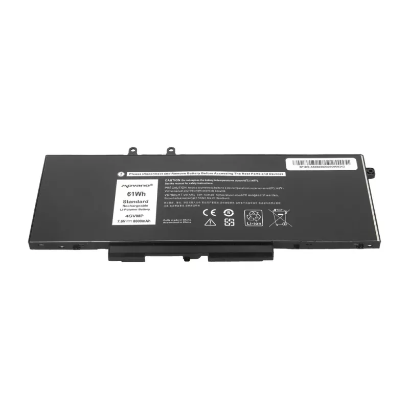 MITSU Accu 4GVMP voor Dell Latitude 5400 5500 - 8000 mAh (61 Wh)