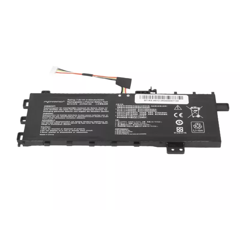 MITSU Accu B21N1818 voor Asus Vivobook 15 A512 R512 X512 - 4150 mAh (32 Wh)