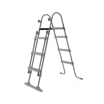 AVENLI framezwembad 400x200x99 cm rechthoekig opzetzwembad met filterpomp, ladder, afdekking en bodemzeil