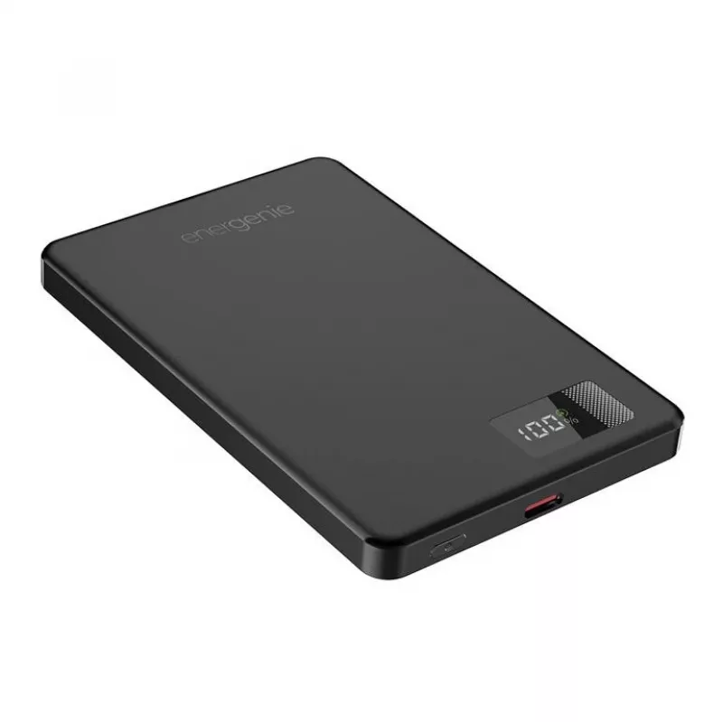 GEMBIRD PB05-WPC15M-LCD-01 draadloze magnetische powerbank 5000mAh 15W LCD zwart