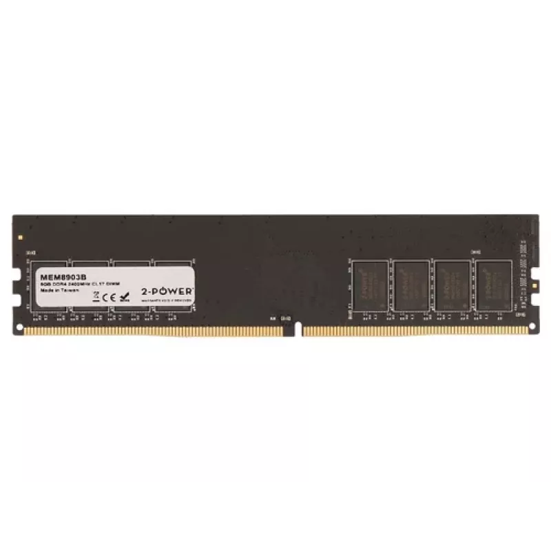 2-Power DDR4 8 GB 288-pin DIMM desktop geheugenmodule (PC4-21300, 2666 MHz, CL19, 1,2 V, Non-ECC, Unbuffered, Single Rank)