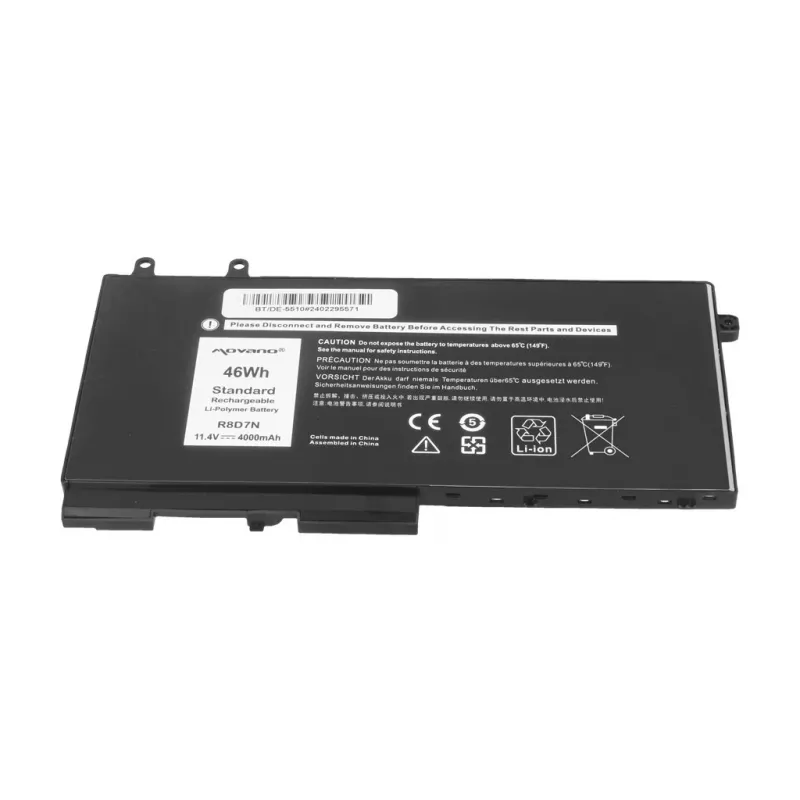 MITSU accu R8D7N voor Dell Latitude 5410 5411 5500 Precision 3541 3550 - 4000 mAh (46 Wh)