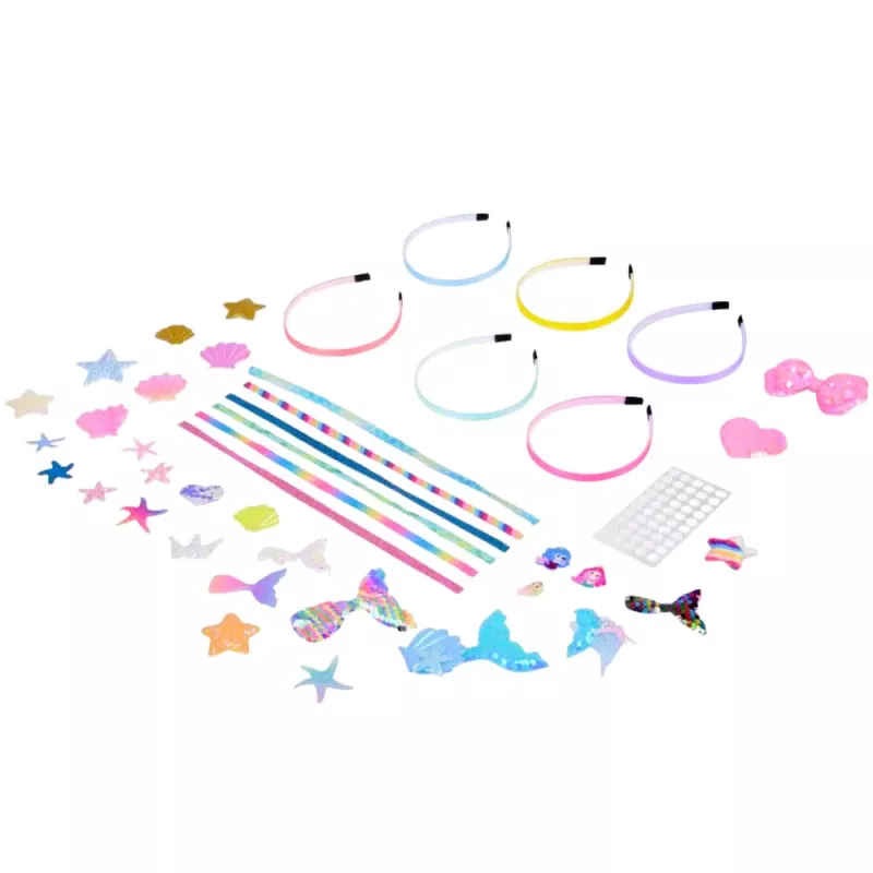 LEAN TOYS DIY creatieve set voor het maken van schelp-zeemeermin-haarbanden