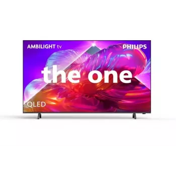 Philips 75PQS9001/12 75-inch QLED 4K Ultra HD Google TV met 3-zijdig Ambilight, MiniLED, 120Hz, Dolby Vision & Atmos, VRR, ALLM, FreeSync Premium, G-Sync-compatibel, 4x HDMI 2.1, 2x USB, Wi-Fi, Bluetooth 5.0, DVB-T/T2/C/S/S2, grijs