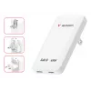 Verbatim Slim GaN-oplader 2 poorten 65W (EU/UK/US) wit
