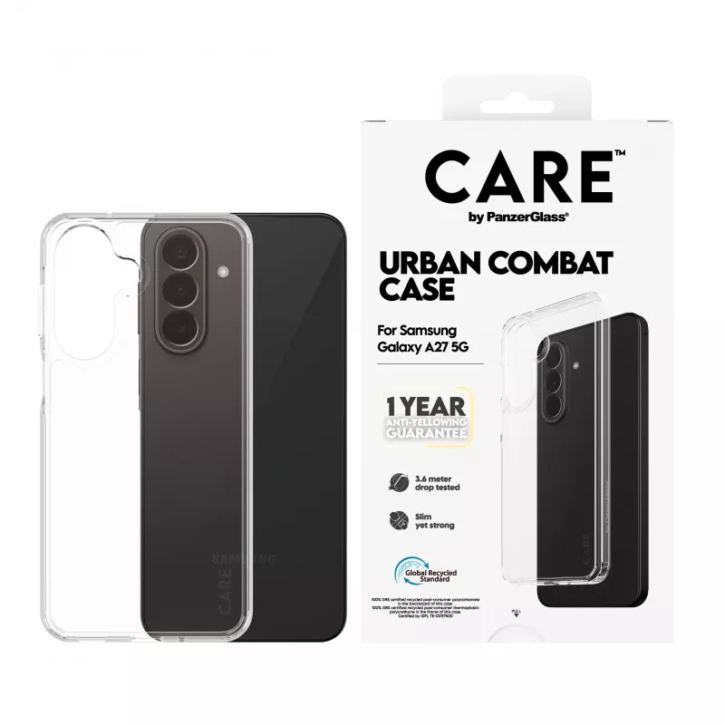 PanzerGlass CARE by Urban Combat hoes voor Samsung Galaxy A27 5G - transparant