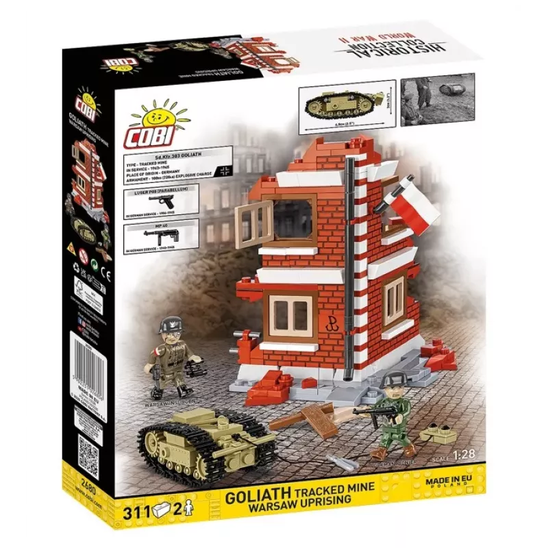 COBI Historical Collection Goliath rupsmijn Opstand van Warschau, 1:28, 311 stukjes