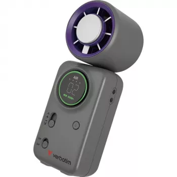 Verbatim Cool'n'Go Ice Touch Mini handventilator (paars/grijs)