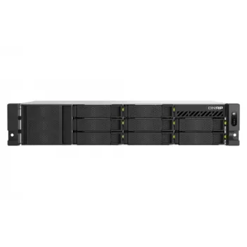 QNAP TS-H1065EU-RP 10-bay rackmount-NAS met Intel Xeon D-1622, 16GB RAM, 2.5GbE, redundante voeding