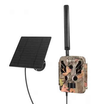 Denver WSL-8050 Solar-wildcamera met 20MP foto, Full-HD-video, nachtzicht en ingebouwd zonnepaneel