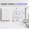 QOLTEC Smart Light Switch WiFi 2-gang timer Tuya wit