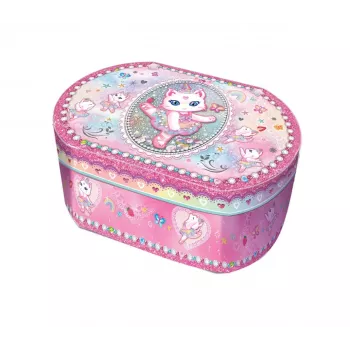 PULIO ovale speeldoos - ballerina-kat Pecoware