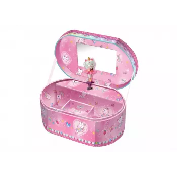 PULIO ovale speeldoos - ballerina-kat Pecoware