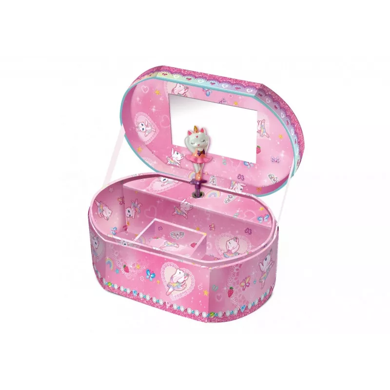 PULIO ovale speeldoos - ballerina-kat Pecoware