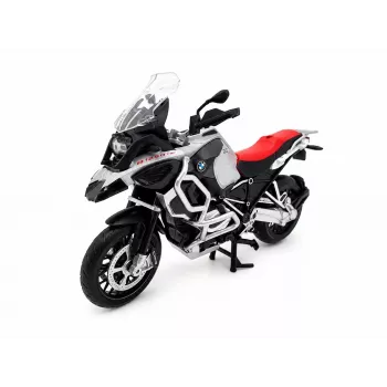 PULIO motorfiets MSZ 1/12 BMW R125GS Adventure zilver die-cast model