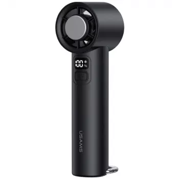 USAMS Ice-Cooling handventilator 2000mAh, zwart