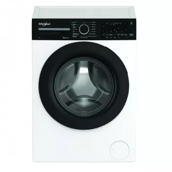 Whirlpool WAM762WBBPL 7 kg 1200 t/min wasmachine met 6th Sense-technologie, FreshCare+, Clean+, 14 programma's, LED-display, kinderslot, uitgestelde start, energieklasse C, wit