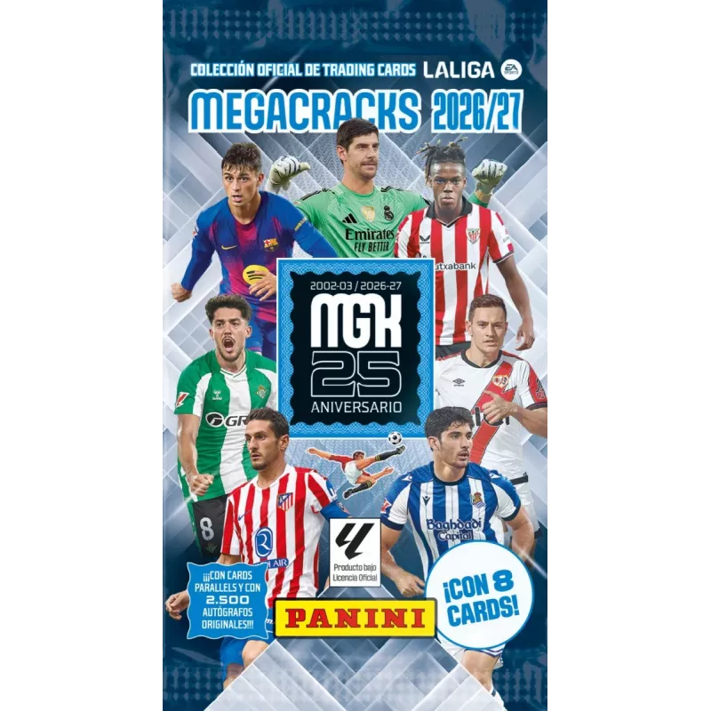 Panini La Liga 2027 display met zakjes, 50 stuks