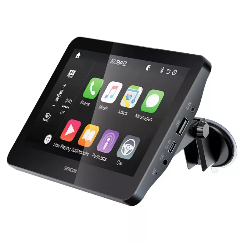 SENCOR SCT M760BWT 7 inch draadloze CarPlay Android Auto 2-DIN multimedia-ontvanger met achteruitrijcamera-ingang