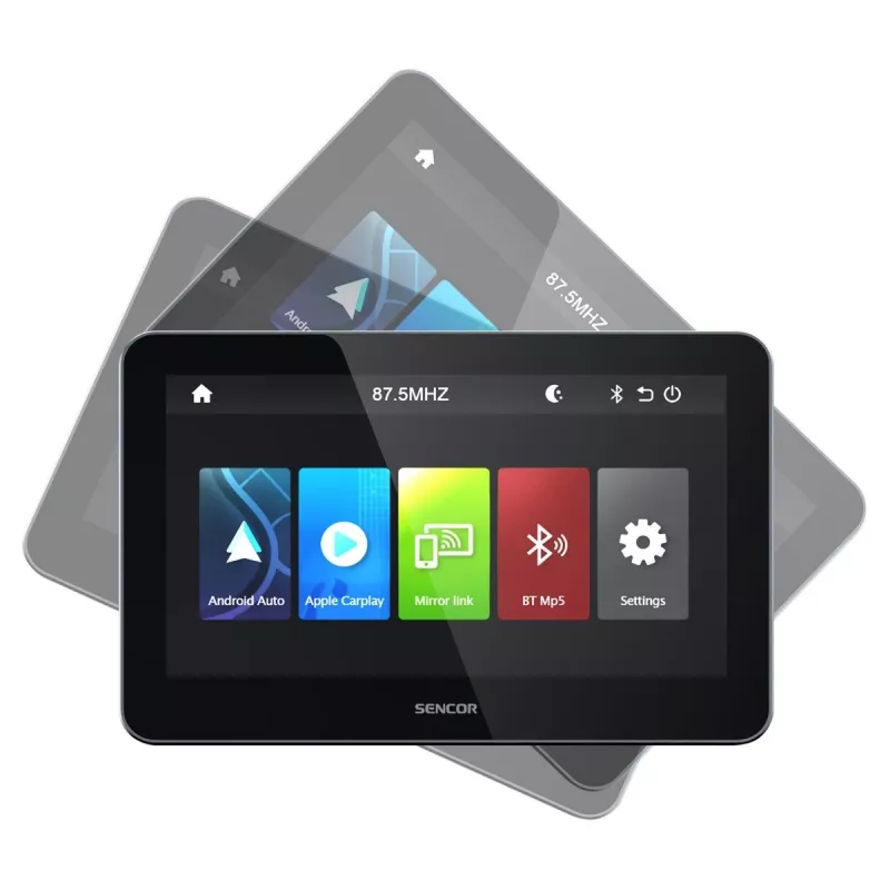 SENCOR SCT M760BWT 7 inch draadloze CarPlay Android Auto 2-DIN multimedia-ontvanger met achteruitrijcamera-ingang