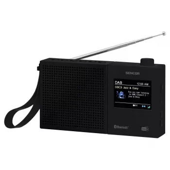 SENCOR SRD 7790B DAB+ radio met FM, Bluetooth, USB, 2,4 inch LCD, accu