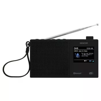 SENCOR SRD 7790B DAB+ radio met FM, Bluetooth, USB, 2,4 inch LCD, accu