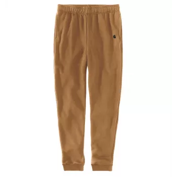 Carhartt heren Hamilton Brown jogger sweatpants - 13 oz zware katoen-polyestermix, regular fit met taps toelopend been, elastische taille met trekkoord, ribboorden, zij- en achterzakken, geborduurd C-logo