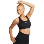 Nike Swoosh Nesium Support sport-bh zwart/wit DX6821-010 XS