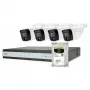 ABUS Security-Center TVVR33843T Compleetset met 4 analoge mini-tube-camera's en recorder