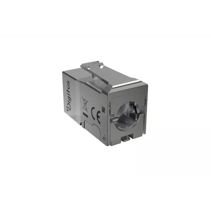 DIGITUS keystone-module Cat. 6A, afgeschermd, gereedschapsloos, RJ45, zilver