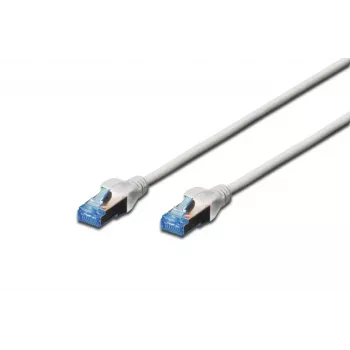 DIGITUS Ecoline Cat5e UTP patchkabel RJ-45 naar RJ-45, 0,5 m, grijs, LSZH, snagless, Gigabit Ethernet