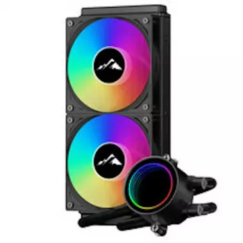 EKL AlpineFlow 240 ARGB AIO Vloeistof-CPU-koeler - Zwart