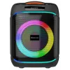DENVER BPS-170 400W Bluetooth-partyluidspreker met RGB-lichten, TWS, karaoke, FM-radio, USB/SD/AUX/microfooningangen