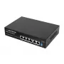 ESPERANZA 6-poorts PoE+ Gigabit switch 65W GOLIATH (4 PoE+ poorten, 2 uplinks, 12 Gbps, ventilatorloos metaal)