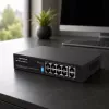 Esperanza 10-poorts PoE+ switch 10/100/1000 120W MATRIX ENS108