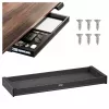 ERGO OFFICE platte onderbureau-lade ER-302 B – stalen lade met glijgeleiding, zwart