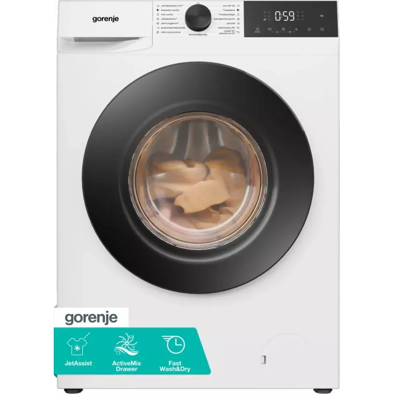 Gorenje WDG2PS954A1D2/PL wasmachine met droger, 9 kg wassen / 6 kg drogen, 1400 tpm, energie-efficiëntieklasse A, wit