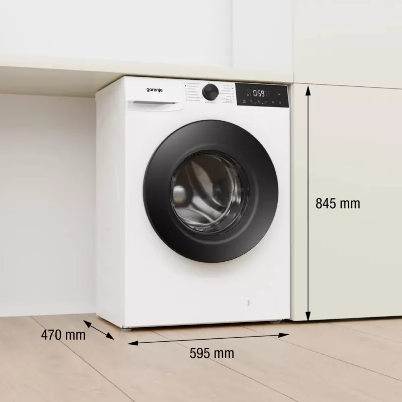 Gorenje WDG2PS954A1D2/PL wasmachine met droger, 9 kg wassen / 6 kg drogen, 1400 tpm, energie-efficiëntieklasse A, wit