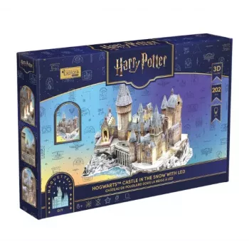 CUBIC FUN 3D-puzzel Harry Potter Zweinstein Grote Zaal & Astronomietoren met LED-licht – 850 stukjes, verzamelmodelbouwset