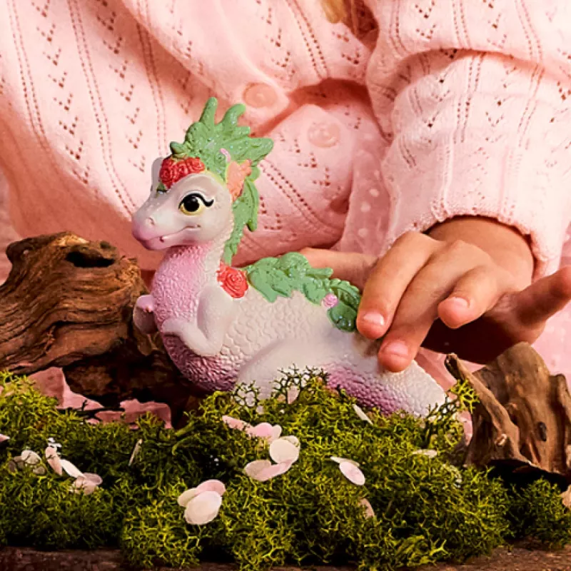 Schleich Bayala magische dinosaurus met elfenruiter speelfigurenset