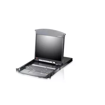 ATEN KL1508AiM F 17 inch LCD IP KVM-switch - 8-poorts rackmount-console met externe toegang