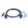 ATEN Intelligent KVM-kabel 2L-5502UP - toetsenbord, video, muis (KVM) combinatiekabel