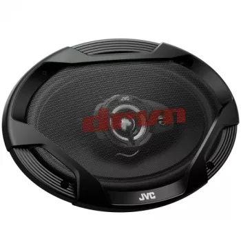 JVC CS-DR6932 6x9 inch 3-weg coaxiale luidsprekers voor auto's, 500W piek, 70W RMS, carbon-mica woofer, PEI-tweeter, 4 ohm