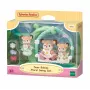 Sylvanian Families reekalf baby's met bloemen-schommel speelset