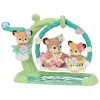 Sylvanian Families reekalf baby's met bloemen-schommel speelset
