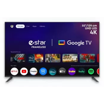 NO NAME LEDTV55A1T2 55-inch QLED 4K UHD smart tv met Dolby Vision IQ, HDR10+, Dolby Atmos, VIDAA U5.0, Alexa Built-in, frameloos design, Game Mode